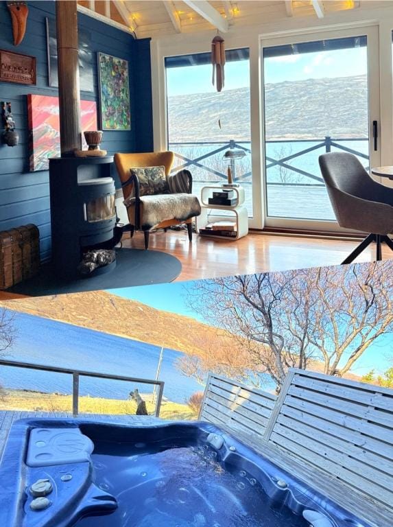 Lakefront cottage with jacuzzi — 1